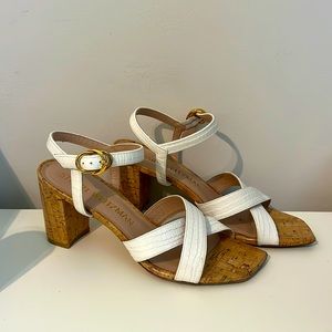 Stuart Weitzman Leather Slingback Sandals Size 9.5